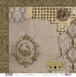 PFY-15841 - Papel Scrap doble cara 180gr 12"x12" (Wizarding Adventure Yellow) - pack 12 ud.