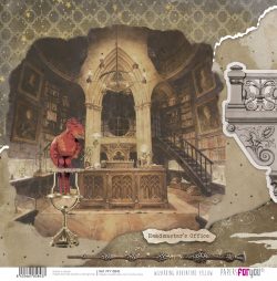 PFY-15843 - Papel Scrap doble cara 180gr 12"x12" (Wizarding Adventure Yellow) - pack 12 ud.