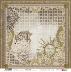 PFY-15844 - Papel Scrap doble cara 180gr 12"x12" (Wizarding Adventure Yellow) - pack 12 ud.