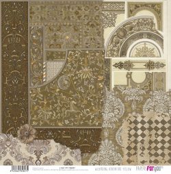 PFY-15847 - Papel Scrap doble cara 180gr 12"x12" (Wizarding Adventure Yellow) - pack 12 ud.