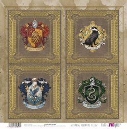 PFY-15849 - Papel Scrap doble cara 180gr 12"x12" (Wizarding Adventure Yellow) - pack 12 ud.