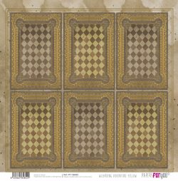 PFY-15852 - Papel Scrap doble cara 180gr 12"x12" (Wizarding Adventure Yellow) - pack 12 ud.