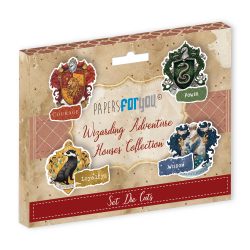 PFY-15867 - Die Cuts 17 pzs 300gr. (Wizarding Adventure Houses) - pack 5 ud.