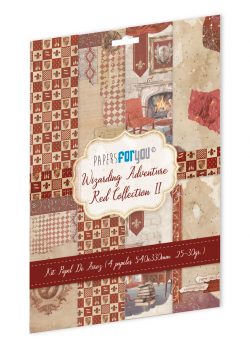PFY-15905 - Colección de 4 Papeles Arroz 54x33 cm 25-30 gr. (Wizarding Adventure Red II) - pack 4 ud.