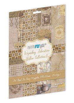 PFY-15912 - Colección de 4 Papeles Arroz 54x33 cm 25-30 gr. (Wizarding Adventure Yellow II) - pack 4 ud.