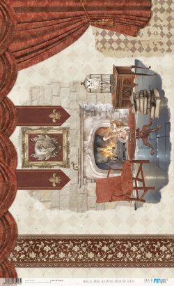 PFY-15918 - Papel Arroz 54x33 cm 25-30 gr. (Wizarding Adventure Red) - pack 6 ud.