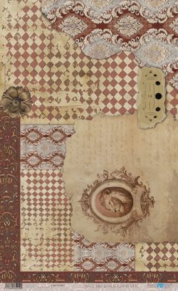 PFY-15919 - Papel Arroz 54x33 cm 25-30 gr. (Wizarding Adventure Red) - pack 6 ud.