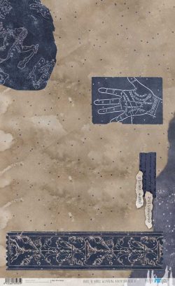 PFY-15935 - Papel Arroz 54x33 cm 25-30 gr. (Wizarding Adventure Blue) - pack 6 ud.