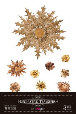 PFY-15961 - Decorative Transfers 20x30cm 8″x 12″ 3 Hojas (Eguzkilore) - pack 2 ud.