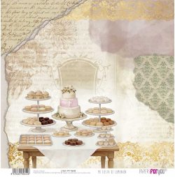 PFY-15642 - Papel Scrap doble cara 180gr 12"x12" (Mi Fiesta de Comunión Niña) - pack 12 ud.