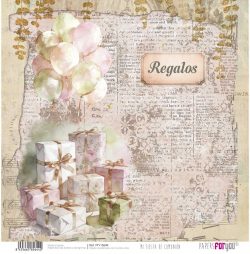 PFY-15644 - Papel Scrap doble cara 180gr 12"x12" (Mi Fiesta de Comunión Niña) - pack 12 ud.