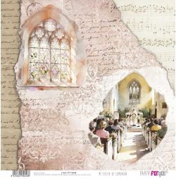 PFY-15648 - Papel Scrap doble cara 180gr 12"x12" (Mi Fiesta de Comunión Niña) - pack 12 ud.