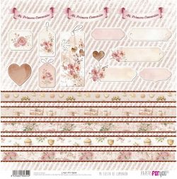 PFY-15654 - Papel Scrap doble cara 180gr 12"x12" (Mi Fiesta de Comunión Niña) - pack 12 ud.