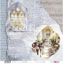 PFY-15663 - Papel Scrap doble cara 180gr 12"x12" (Mi Fiesta de Comunión Niño) - pack 12 ud.