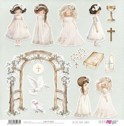 PFY-15973 - Papel Scrap doble cara 180gr 12"x12" (Un Día Para Soñar Niñas) - pack 12 ud.