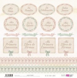 PFY-15975 - Papel Scrap doble cara 180gr 12"x12" (Un Día Para Soñar Niñas) - pack 12 ud.