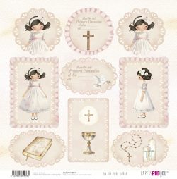 PFY-15976 - Papel Scrap doble cara 180gr 12"x12" (Un Día Para Soñar Niñas) - pack 12 ud.