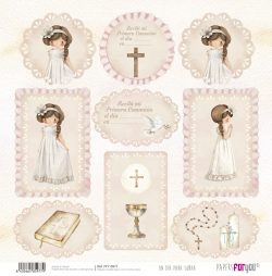 PFY-15977 - Papel Scrap doble cara 180gr 12"x12" (Un Día Para Soñar Niñas) - pack 12 ud.