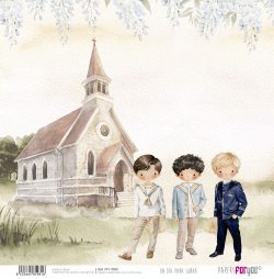 PFY-15981 - Papel Scrap doble cara 180gr 12"x12" (Un Día Para Soñar Niños) - pack 12 ud.