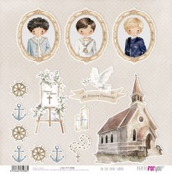 PFY-15988 - Papel Scrap doble cara 180gr 12"x12" (Un Día Para Soñar Niños) - pack 12 ud.