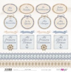 PFY-15989 - Papel Scrap doble cara 180gr 12"x12" (Un Día Para Soñar Niños) - pack 12 ud.