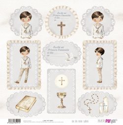 PFY-15991 - Papel Scrap doble cara 180gr 12"x12" (Un Día Para Soñar Niños) - pack 12 ud.