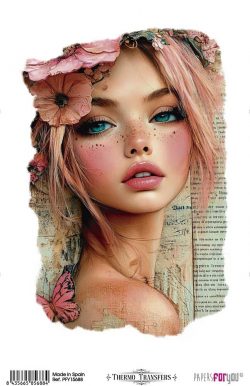 PFY-15688 - Thermo Transfers 20x30cm 8"x 12" 1 Hoja (Girl I) - pack 3 ud.