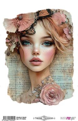 PFY-15696 - Thermo Transfers 20x30cm 8"x 12" 1 Hoja (Girl VII) - pack 3 ud.