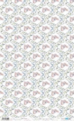 PFY-16004 - Papel Arroz 54x33 cm 25-30 gr. (Sweet Easter Bunnies II) - pack 6 ud.