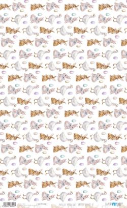 PFY-16006 - Papel Arroz 54x33 cm 25-30 gr. (Sweet Easter Bunnies IV) - pack 6 ud.