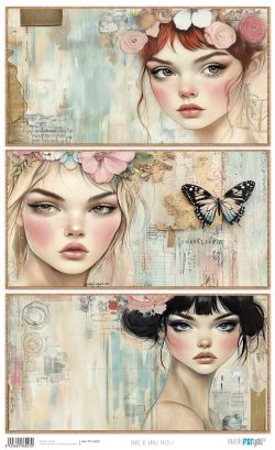 PFY-16027 - Papel Arroz 54x33 cm 25-30 gr. (Faces I) - pack 6 ud.