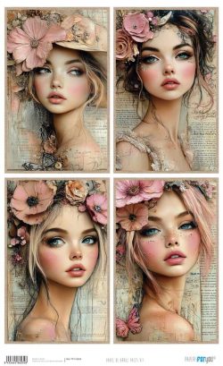 PFY-16034 - Papel Arroz 54x33 cm 25-30 gr. (Faces VII) - pack 6 ud.