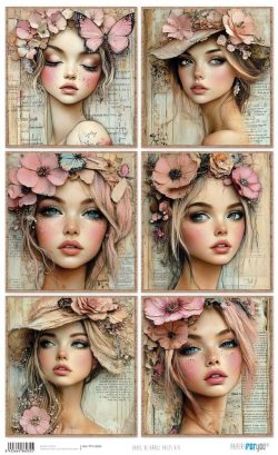 PFY-16035 - Papel Arroz 54x33 cm 25-30 gr. (Faces VIII) - pack 6 ud.