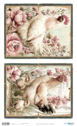 PFY-16053 - Papel Arroz 54x33 cm 25-30 gr. (Farm & Flowers XII) - pack 6 ud.