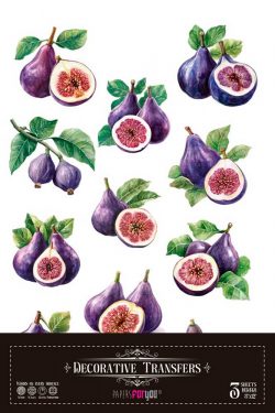 PFY-16077 - Decorative Transfers 20x30cm 8″x 12″ 3 Hojas (Figs Mini) - pack 2 ud.