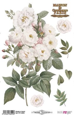 PFY-16092 - Thermo Transfers 20x30cm 8"x 12" 1 Hoja (Roses) - pack 3 ud.