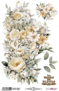 PFY-16095 - Thermo Transfers 20x30cm 8"x 12" 1 Hoja (Daisies) - pack 3 ud.