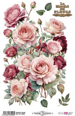 PFY-16098 - Thermo Transfers 20x30cm 8"x 12" 1 Hoja (Rosé) - pack 3 ud.