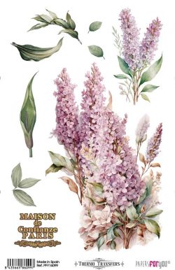 PFY-16099 - Thermo Transfers 20x30cm 8"x 12" 1 Hoja (Lilacs) - pack 3 ud.