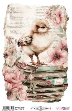 PFY-16118 - Thermo Transfers 20x30cm 8"x 12" 1 Hoja (Farm & Flowers Chicks) - pack 3 ud.