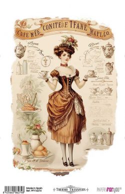 PFY-16274 - Thermo Transfers 20x30cm 8"x 12" 1 Hoja (Vintage IV) - pack 3 ud.