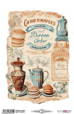 PFY-16275 - Thermo Transfers 20x30cm 8"x 12" 1 Hoja (Vintage V) - pack 3 ud.