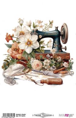 PFY-16276 - Thermo Transfers 20x30cm 8"x 12" 1 Hoja (Sewing I) - pack 3 ud.