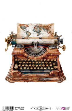 PFY-16284 - Thermo Transfers 20x30cm 8"x 12" 1 Hoja (Steampunk I) - pack 3 ud.