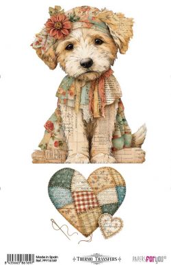 PFY-16169 - Thermo Transfers 20x30 8''x12 '' 1 Hoja (Patchwork Paws I) - pack 3 ud.
