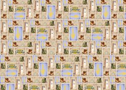PFY-16366 - Tela Encuadernar Decorada 70x50cm (Buen Camino II) - pack 6 ud.