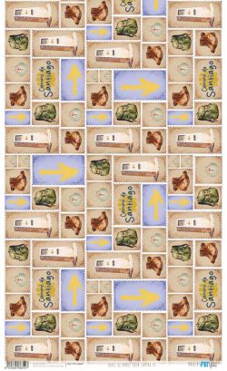 PFY-16354 - Papel de Arroz 54x33 cm 25-30 gr. (Buen Camino III) - pack 6 ud.