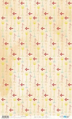 PFY-16357 - Papel de Arroz 54x33 cm 25-30 gr. (Buen Camino VI) - pack 6 ud.