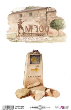 PFY-16378 - Thermo Transfers 20x30cm 8"x 12" 1 Hoja (Buen Camino V) - pack 3 ud.