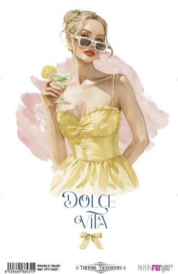 PFY-16431 - Thermo Transfers 20x30cm 8"x 12" 1 Hoja (Dolce Vita I) - pack 3 ud.